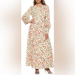 Alexia Admor Yesenia Long Sleeve Empire Waist Maxi Dress